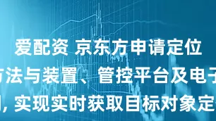 爱配资 京东方申请定位数据处理方法与装置、管控平台及电子设备专利, 实现实时获取目标对象定位数据并确定到站时间