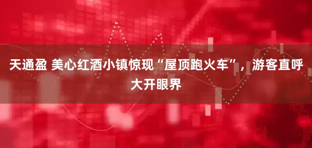 天通盈 美心红酒小镇惊现“屋顶跑火车”，游客直呼大开眼界